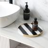 Natural Marble Tray Iron Round Storage Tray Home Decorative Plate Jewelry Trays Cake Pan Dessert Plate Cake Stand Display Trays