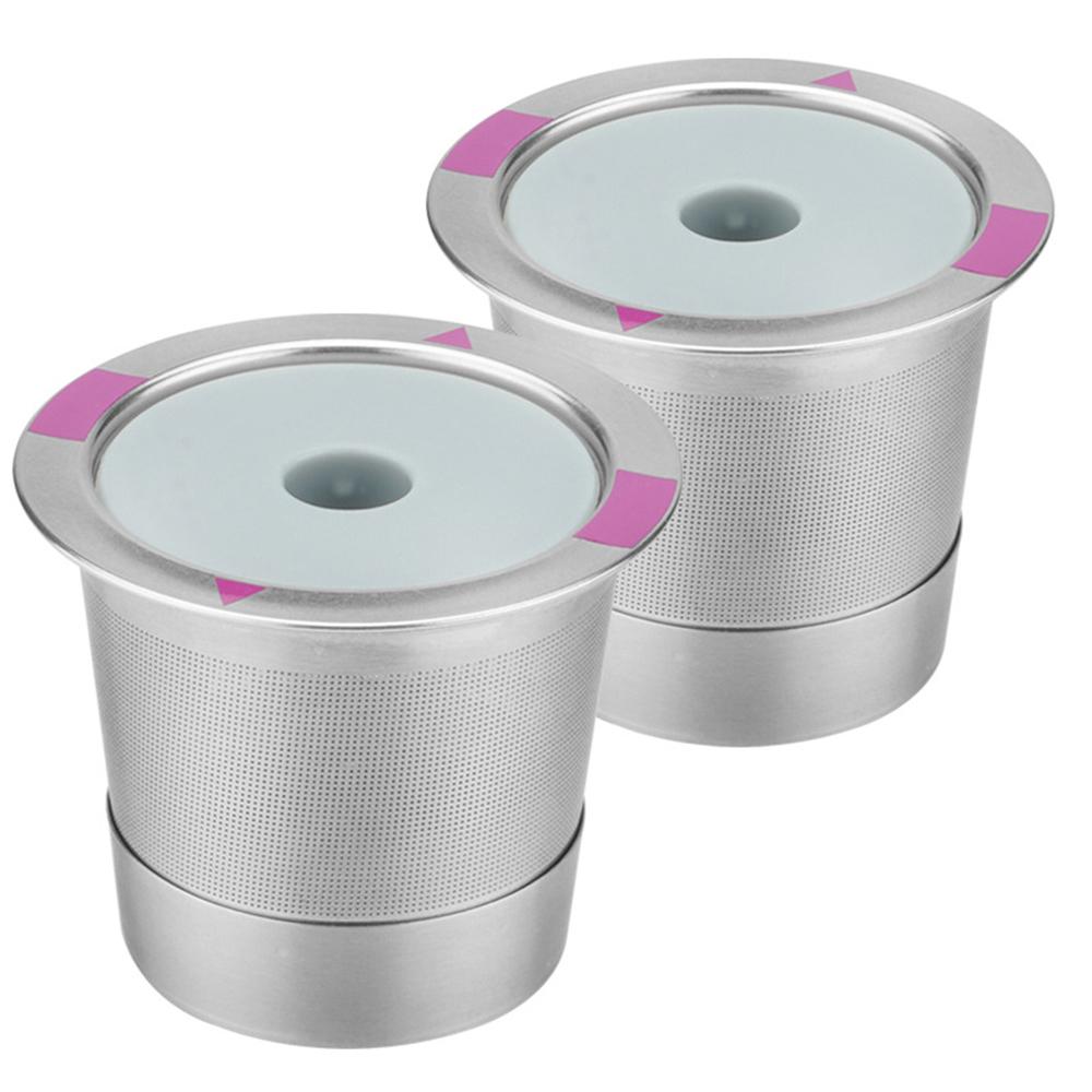 LMETJMA Reusable K Cups Universal Coffee Pods Stainless Steel K Cups Coffee Filters for K 2.0 and 1.0 Coffee Makers Machine