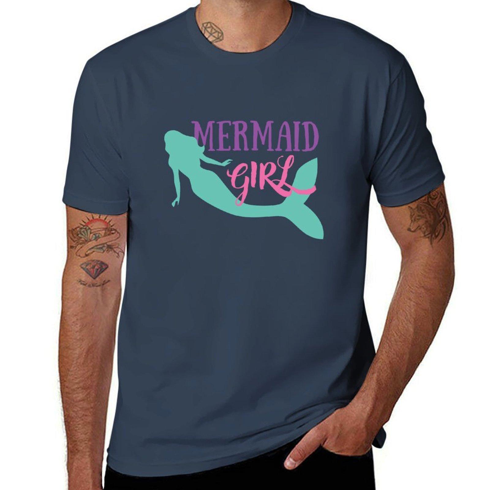 Mermaid Girl Tshirt Plus Size Nonshrink Tshirt S