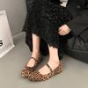 Leopard Print Women Loafers Flats Fashion Shallow Shoes 2025 Spring Ladies Elegant Soft Sole Mary Jane Shoes