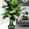 Large Indoor Evergreen Bonsai: Fake Plastic Tree Decor for Living Room.