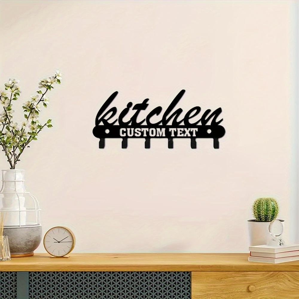 Unique Handmade Custom Metal Wall Art Decor Personalized Blackboard Style Easy Install Housewarming Gift Kitchen