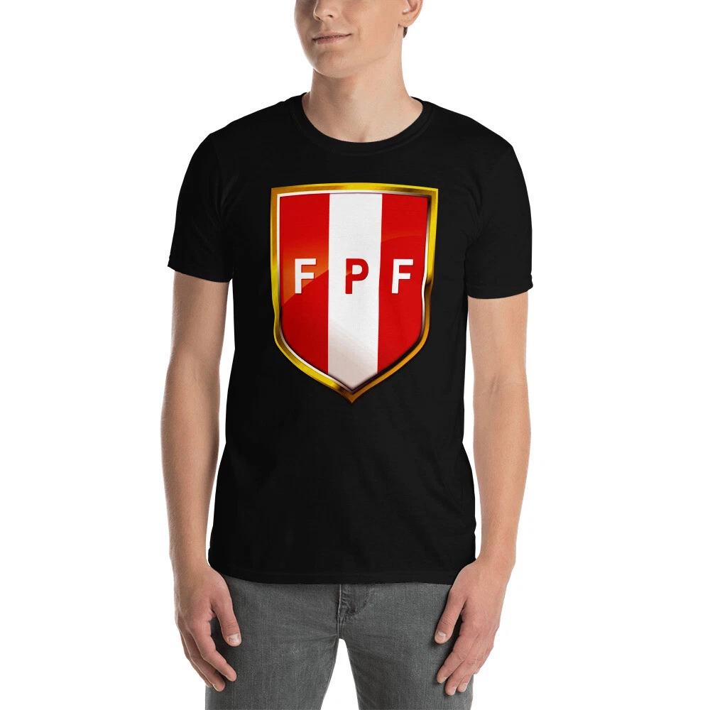 PERU FPF SOCCER PERUVIAN PRIDE ESCUDO FUTBOL Short-Sleeve Unisex T-Shirt L