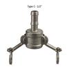Camlock-Schnellkupplung, 1/2'' Edelstahl Camlock-Fittings Verbinder Cam- und Nut-Schlauchrohr-Fitting-Adapter, 3/4'' Cam-Lock-Typ