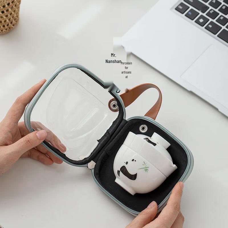 Panda Portable Ceramic Travel Tea Set