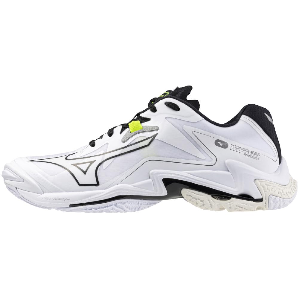 

Mizuno Wave Lightning Z8 Volleyball Size 3E Shoes, Club/Indoor, Wide, Lightweight, White/Black, 27.0 cm,