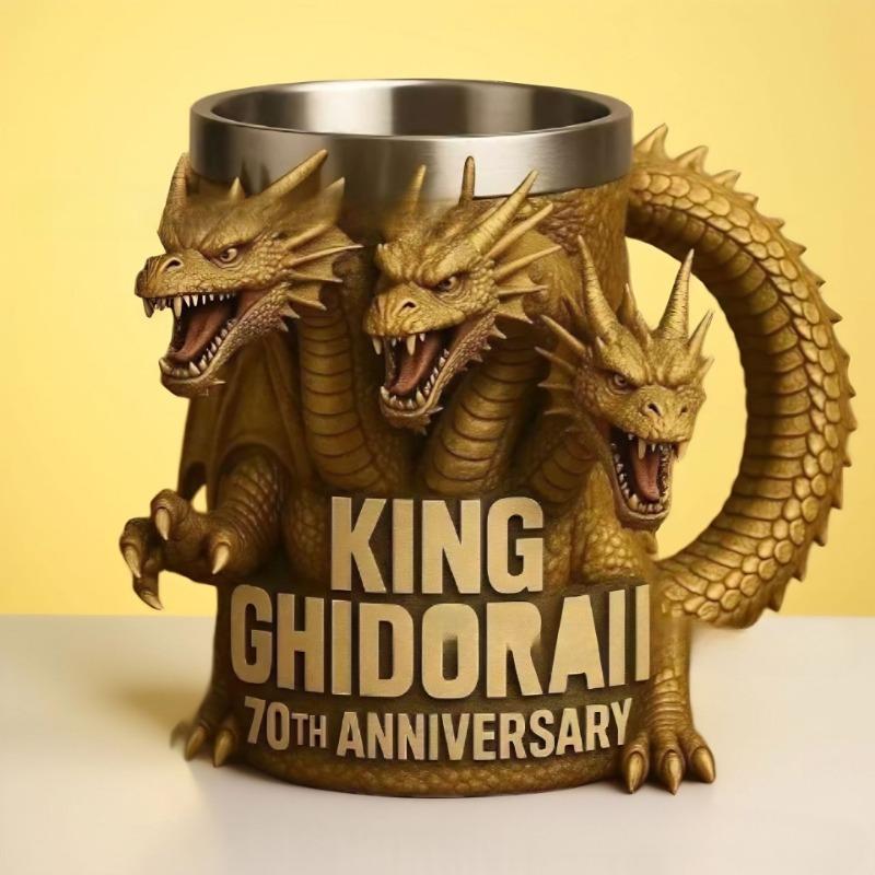 

Кружка Годзиллы Ручная работа, Хэллоуин Настольные полимерные украшения, Высококлассные и нишевые Model E