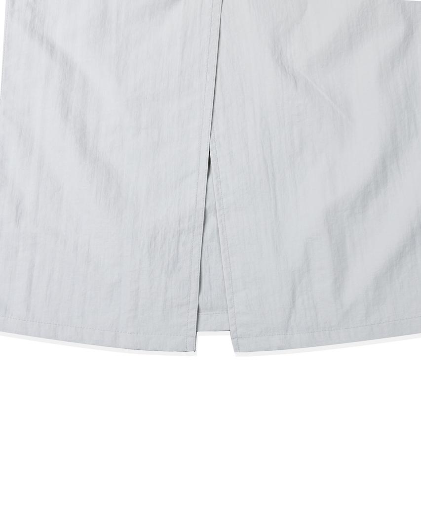 Wacky Willy Women'S Nylon Cargo Long Skirt Grey