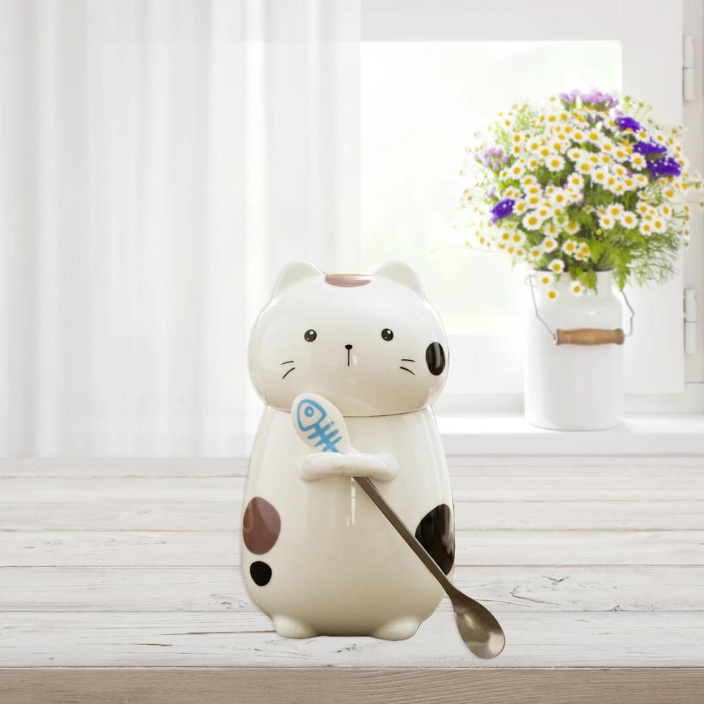 Kreative 3D Kawaii Katze Trinkbecher Niedliche Kaffeetassen Becher Keramik Wasserbecher Milchkaffeetasse Lustiges Tier Lieblicher Trinkbecher