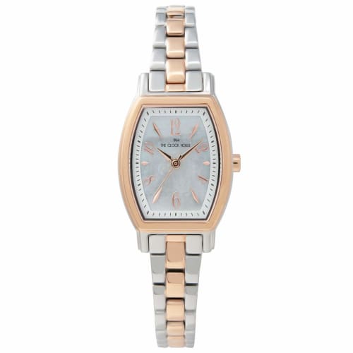 THE CLOCK HOUSE Women's Solar Watch, Business Casual, LBC1007-WH3A