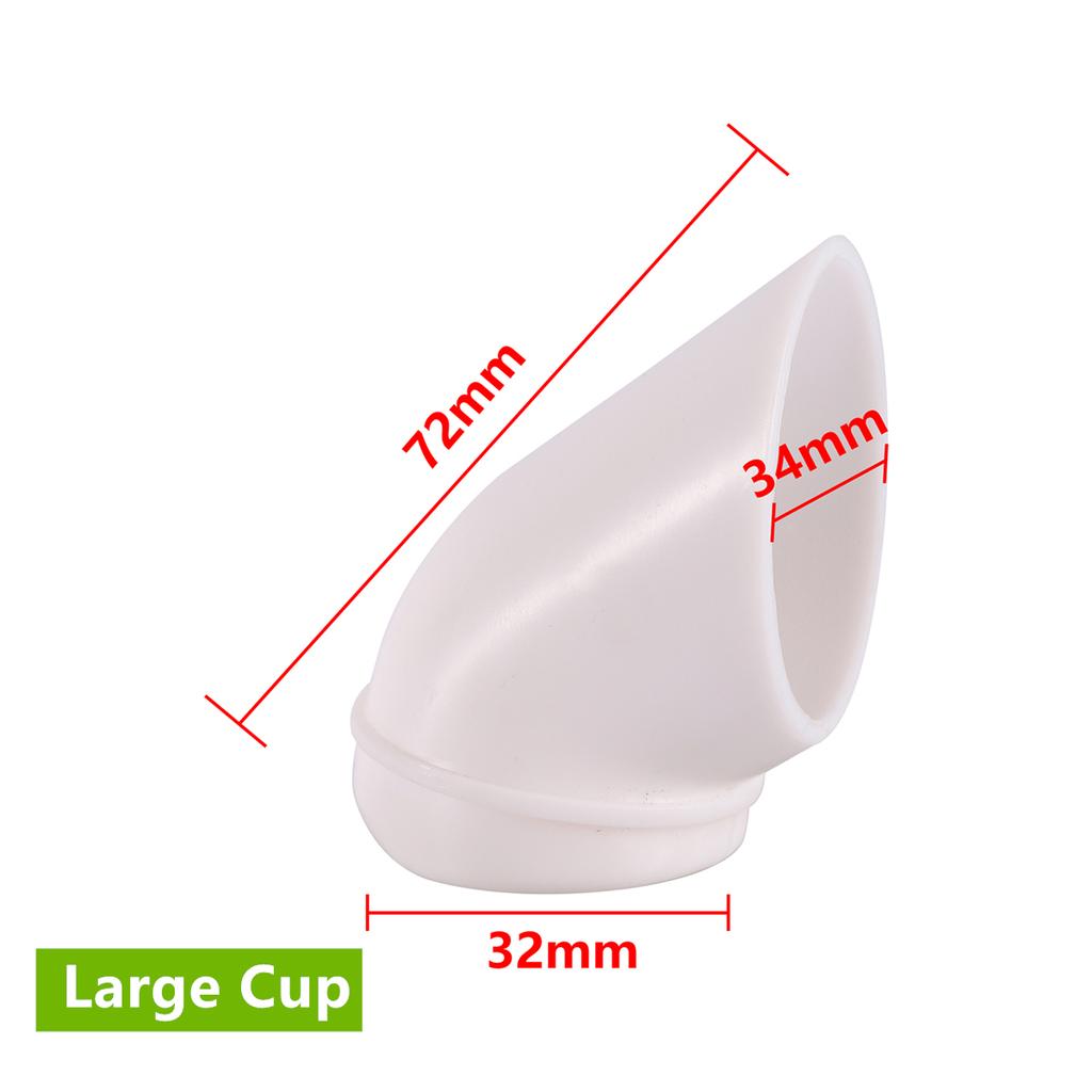 10Pcs PVC Pipe Soilless Hydroponics Fixed Plant Cups and Sponges Diameter 32mm Interface Plants Vegetables Seeds Nurturing Cups