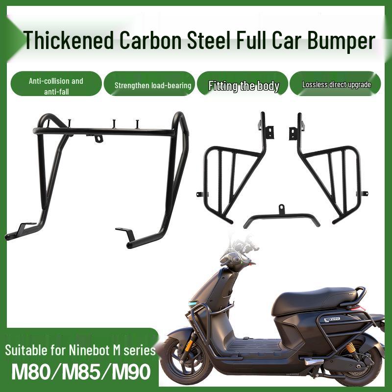 Ninebot Electric Scooter Carbon Steel Crash Bars (M80/M85/M90) - Thickened Bumper Guards