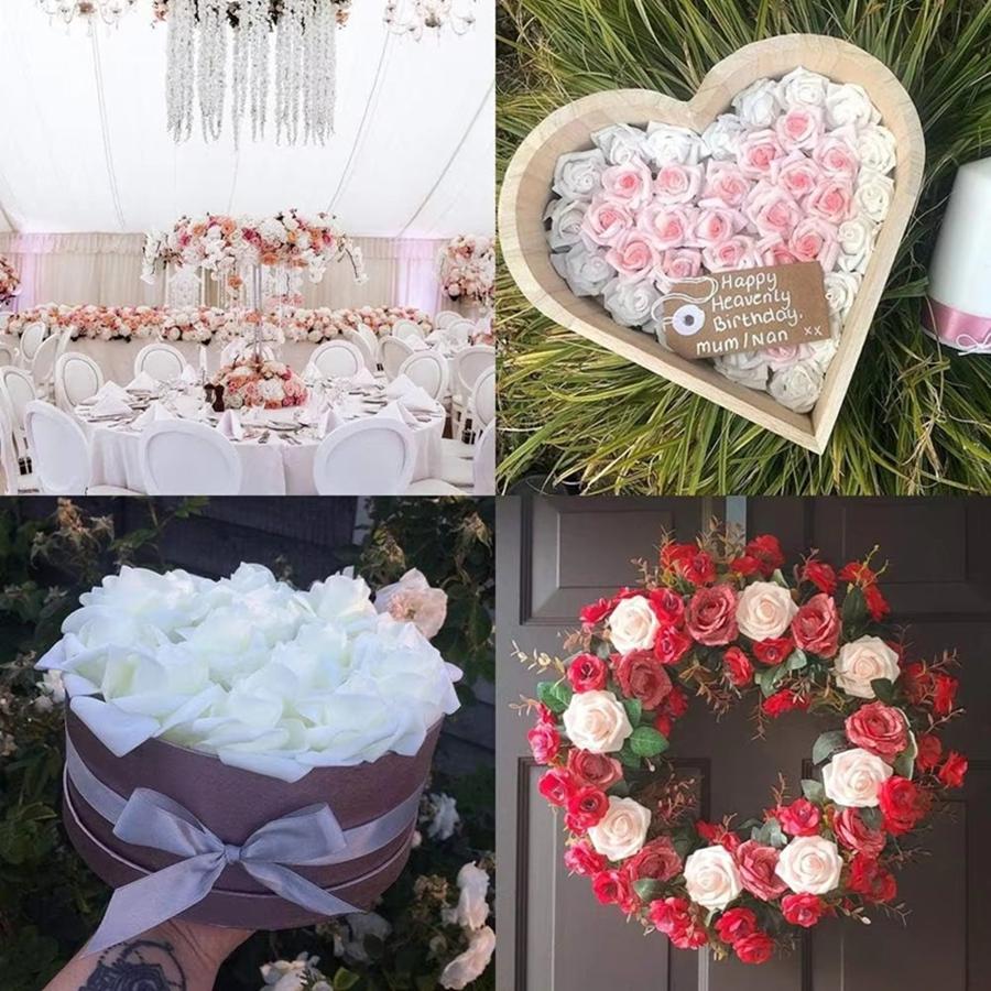 Artificial Flowers PE Foam Rose Home Room Valentine's Day Wedding Wreath Bridal Bouquet Decora DIY Gift Candy Box Outdoor Garden
