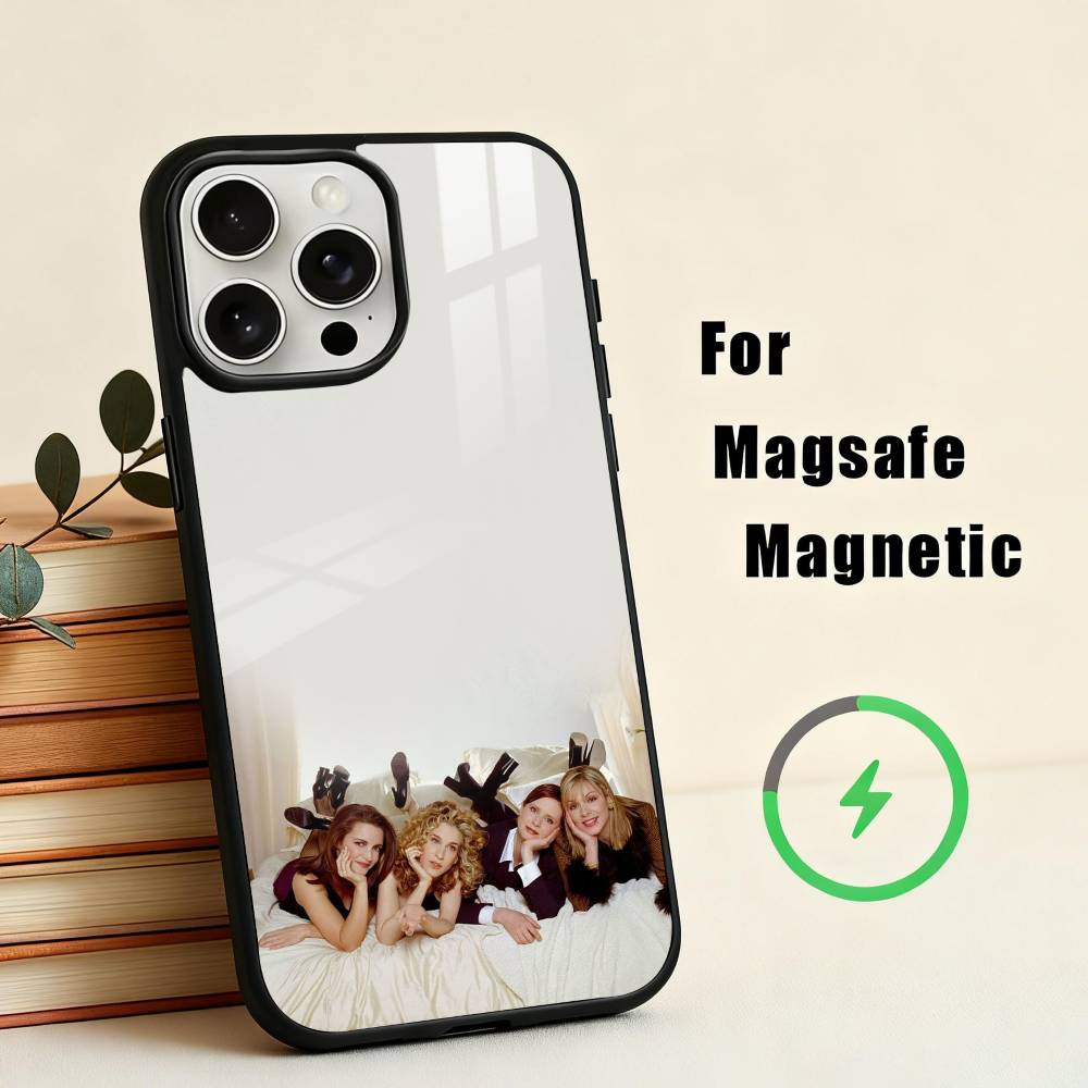 S-Sex and the City Phone Case For iPhone17,16,15,14,13,12,11 Plus,For Magnetic Wireless Charge Cover