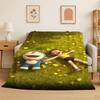 Dream D-Doraemon Cartoon Soft Flannel Throw Blanket,Warm Cozy Blanket for Bed,Couch,Sofa,Bedroom,Living Room,Travel,Camping Gift