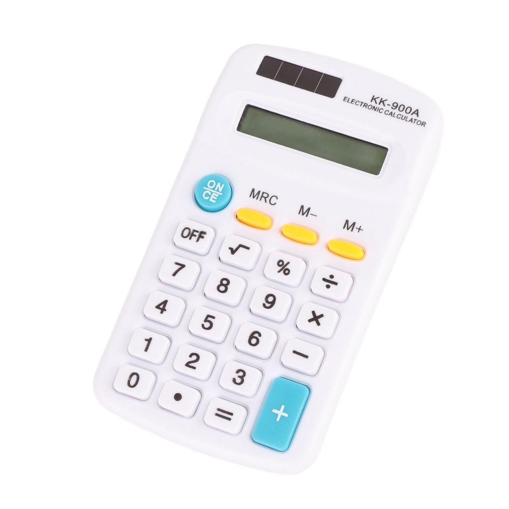   Calculators Handheld 8 Digit with LCD Display Sensitive Button Solar Battery Dual Power for   School Business