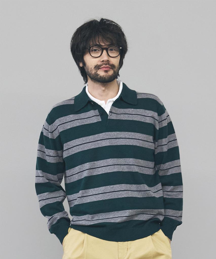 Geonjiulleunseu Cashmere Blend Striped Collar Knit Collection