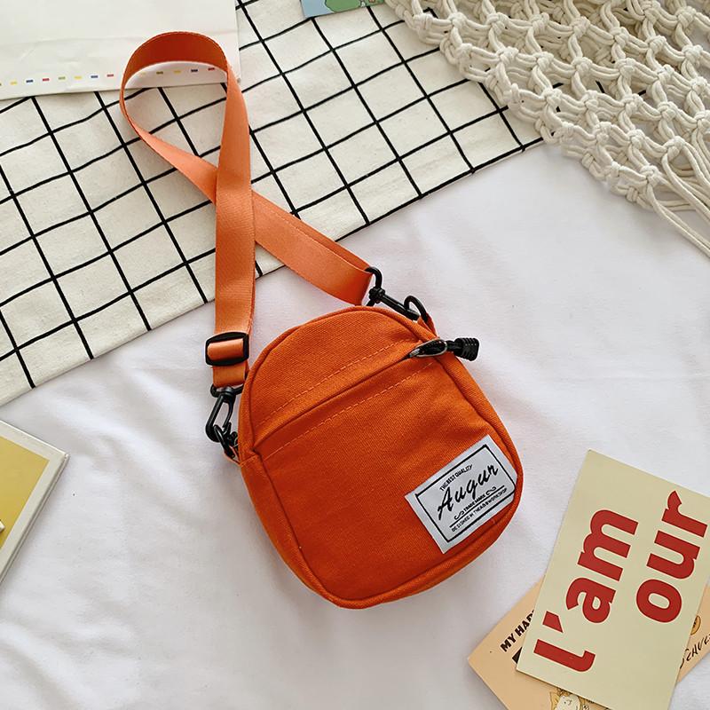 Mini Canvas Messenger Bag Women's 2025 New Korean Version Ins Japanese Cute Shoulder Bag Change Hand Bag