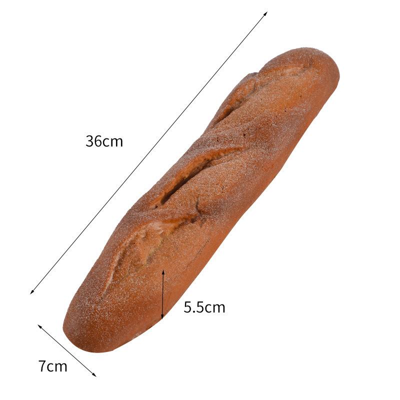 Umělý chléb Dort Toast Měkký PU Model bagety Potravina Falešný chléb Simulační ozdoby Pekárna Dekor Fotografie Rekvizity