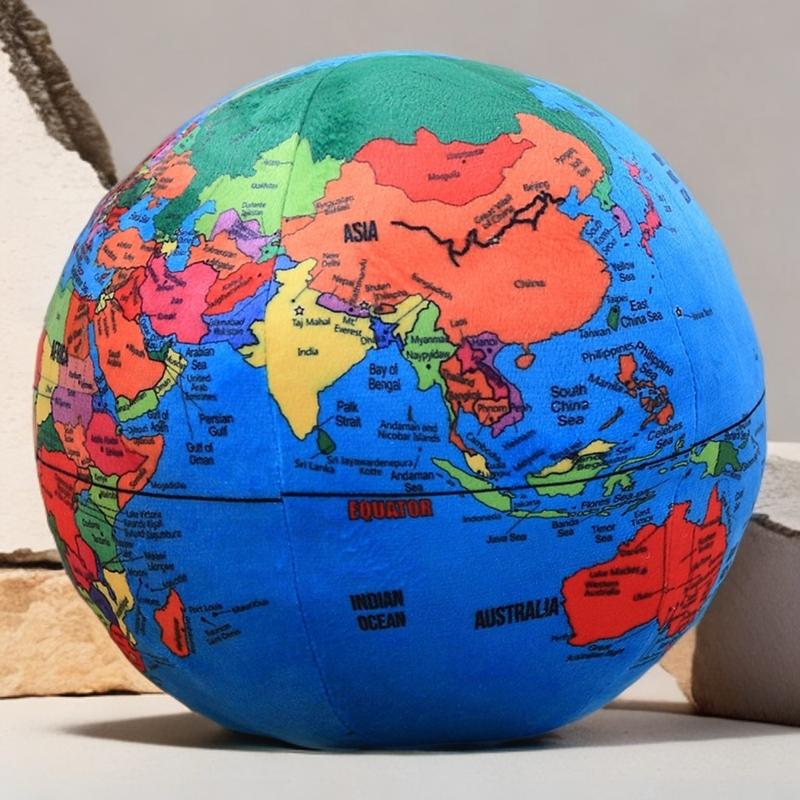 2430Cm Simulatie Wereldbol Knuffelkussen Aarde Pluche Speelgoed Bank Decor Zacht Poppenkussen Kussens Jongen Meisje Verjaardagscadeau Educatief 30cm
