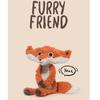 Adorable 38cm Dewar Fox Plush Toy Soft Stuffed Animal Cute Birthday Gift For Girls