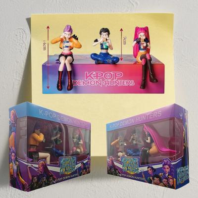 Anime KPop Teufelsjäger Puppe Spielzeug Rumi Mira Zoi Charakter Statue Modell PVC Schreibtischornament Spielzeug Geburtstagsgeschenk
