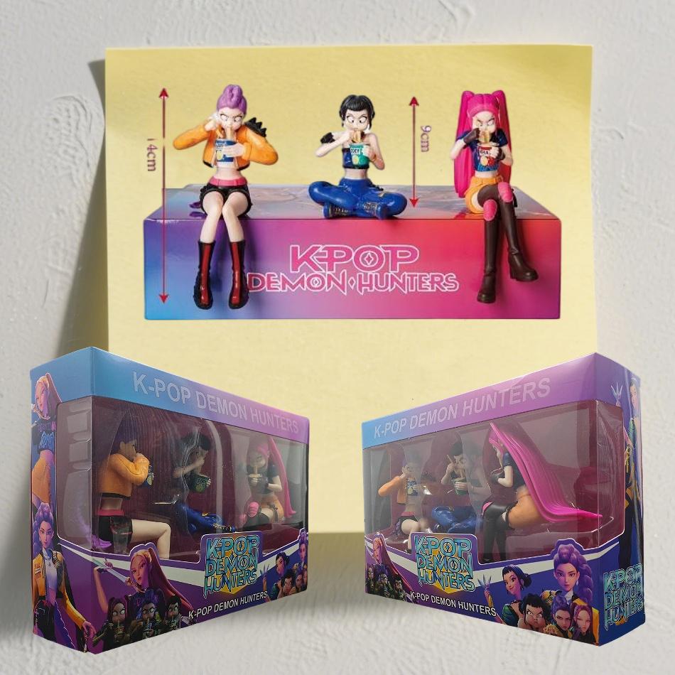 Anime KPop Łowca Demonów Lalka Zabawka Rumi Mira Zoi Postać Statua Model PVC Ozdoba na Biurko Zabawka Prezent Urodzinowy