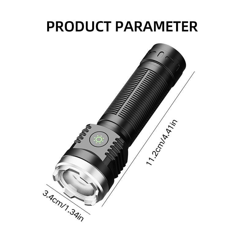 Flashlight LED strong light ultra bright high-power long-range rechargeable mini pocket portable small outdoor light