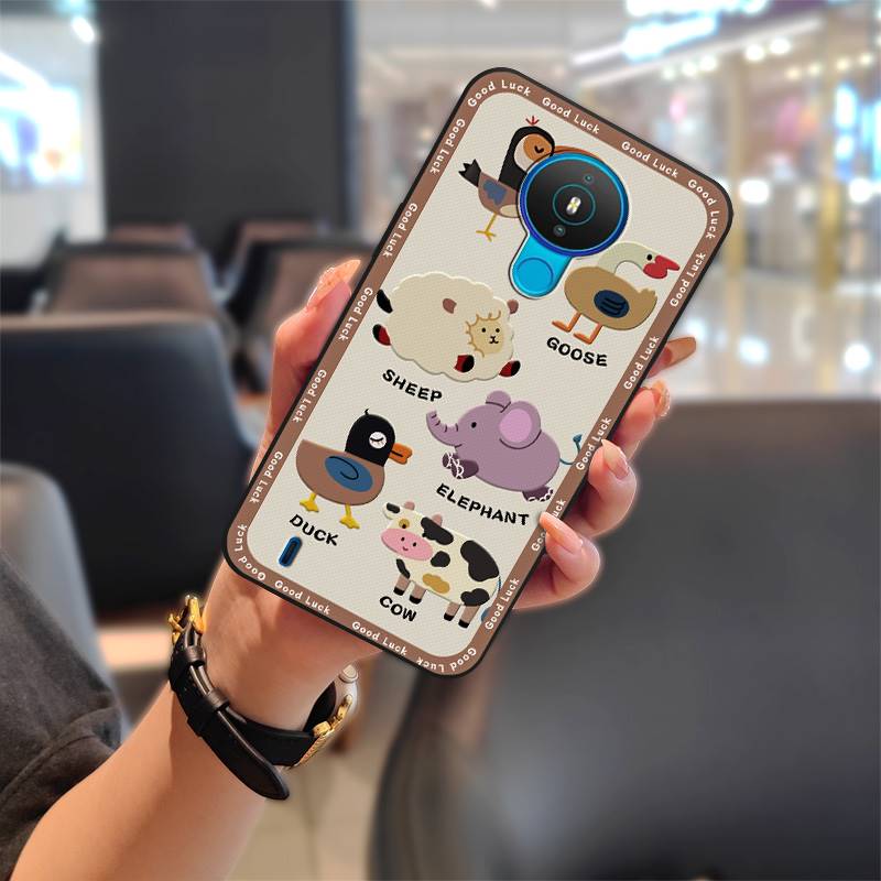 Silikonový kryt pouzdro na telefon pro Nokia 1.4 Nárazuvzdorný zadní kryt Roztomilý kreslený Plné obepnutí Nárazuvzdorný Odolný proti nečistotám