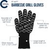 Charcoal Companion Ultimate Barbecue Pit Mitt Glove - For Grill or Oven - Measures 13" Long - CC5102.
