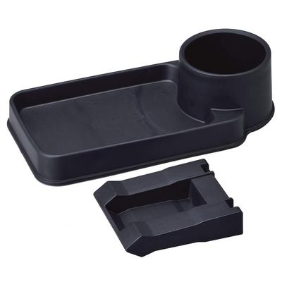 SEIWA Car Interior Bench Seat Tray with Drink Black WA72 Accessories Holder,