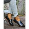 Soft-soled Single Shoes Women's 2025 Autumn New Flat Plus-size One-foot Lazy Beanie Shoes