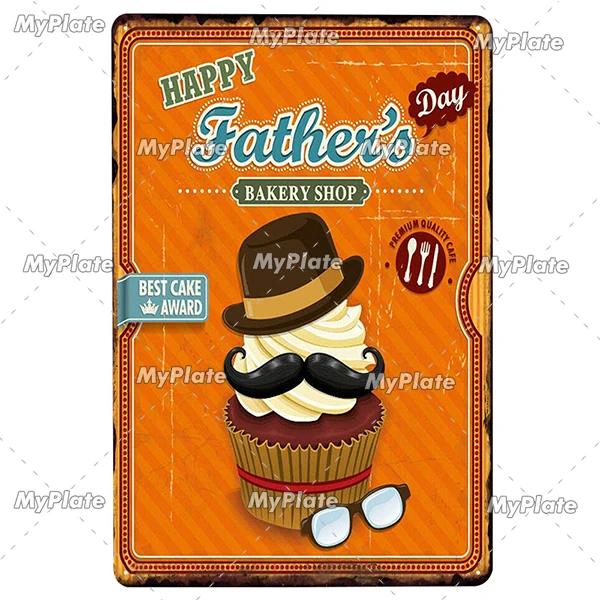 Cupcake Vintage Tin Sign Metal Sign Decorative Plaque Wall Decor Man Cave Club Decoration