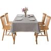 Imitation Cotton And Linen Tablecloth Waterproof And Oil-Proof Leave-In Light Luxury High-End Coffee Table Tablecloth Rectangular Solid Color