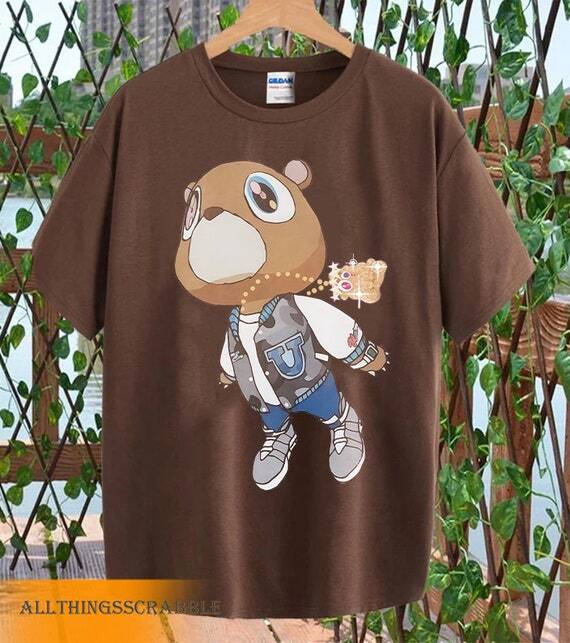 

Kanye West Graduation Dropout Bear T- shirt Unisex S-5XL Men Women VN1204 Unisex T-Shirt XXL