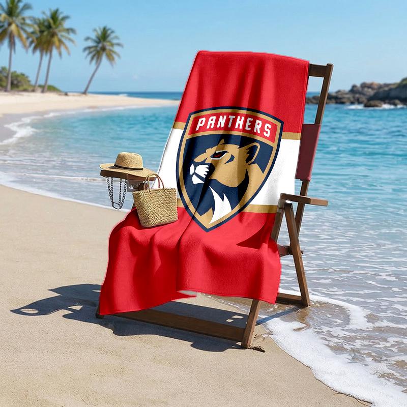 Florida Panthers Fashion Beach Towel: Ideal for Summer Adventures Soft, Absorbent and Quick Drying Suitable for Swimming and Bathing