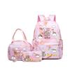 Fat Ji Cat Cartoon Fashion Backpack Capy Baea Primary School Bag Lunch Bag Pencil Case Three-Piece Set
