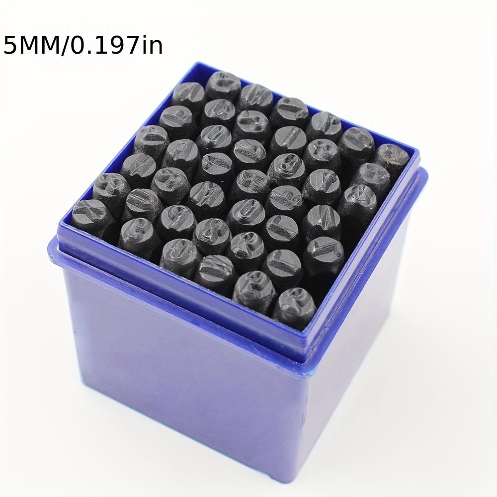 36pcs Professional Stamping Tool Set - Carbon Steel Number & Letter Punches for Faux Leather, Metal, Wood & Crafts