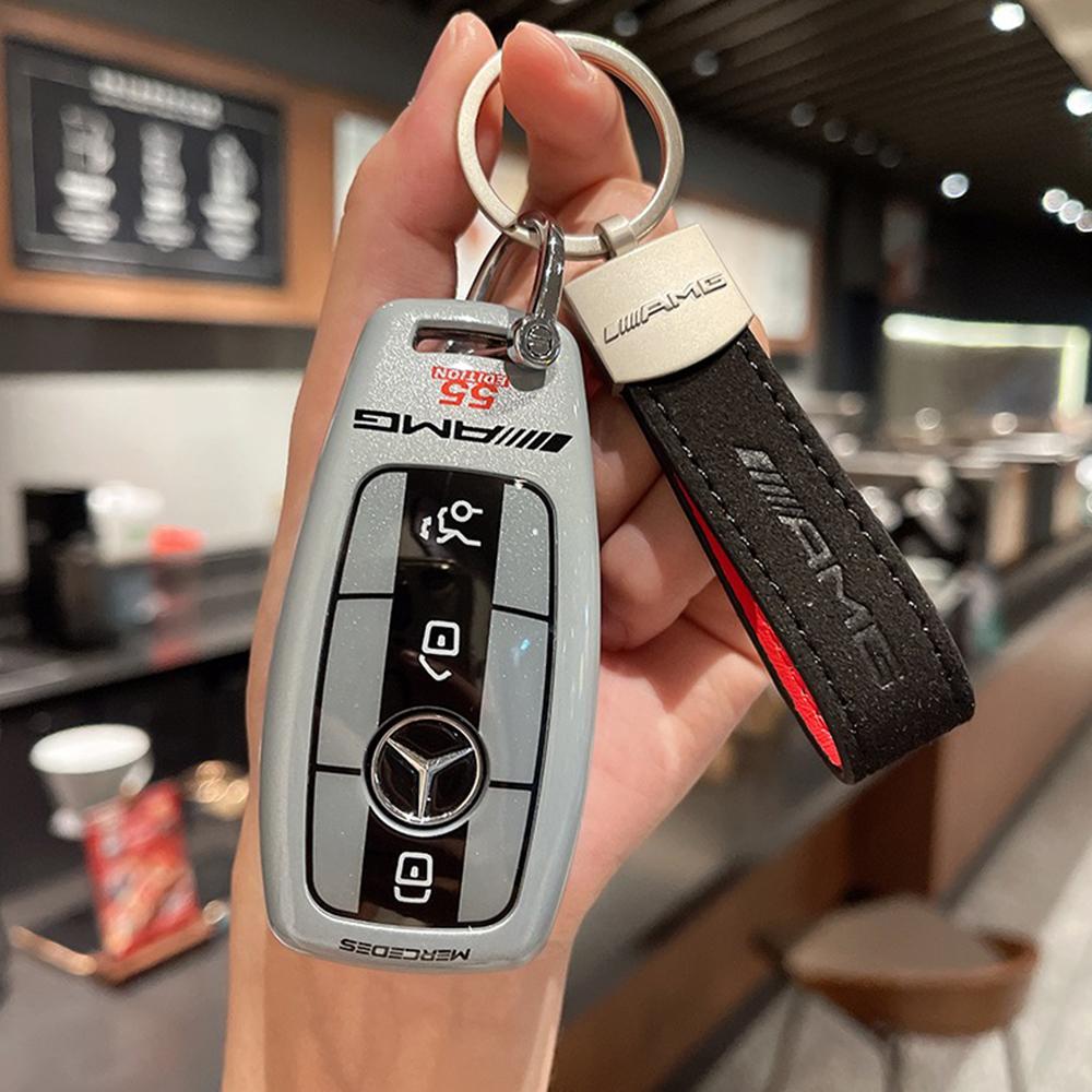 

Car Remote Key Case Cover Shell For Mercedes Benz AMG A C E S G Class GLC CLE CLA GLB GLS W177 W205 W213 W222 X167 Accessories