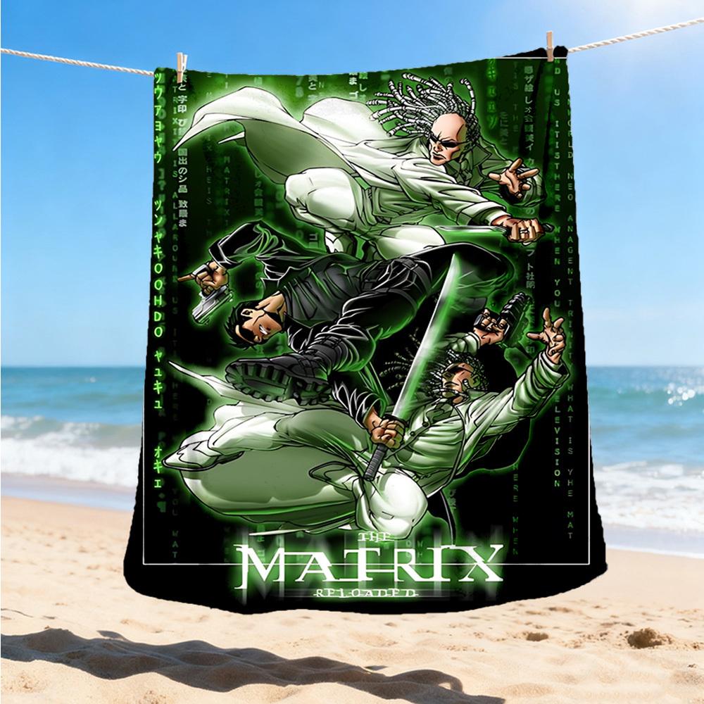 1pc Matrix Reloaded Outdoor Flannel Throw Blanket Soft, Lightweight & Warm