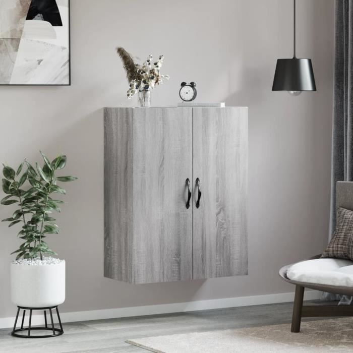 VidaXL Armoire murale sonoma gris 69,5x34x90 cm bois d'ingénierie 834984