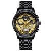 UTHAI BK140 Fashionable Man Watch Waterproof Calendar Night Light Steel Strip Men's Watch Sports Clock Gift Watches for Man