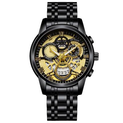 UTHAI BK140 Fashionable Man Watch Waterproof Calendar Night Light Steel Strip Men's Watch Sports Clock Gift Watches for Man