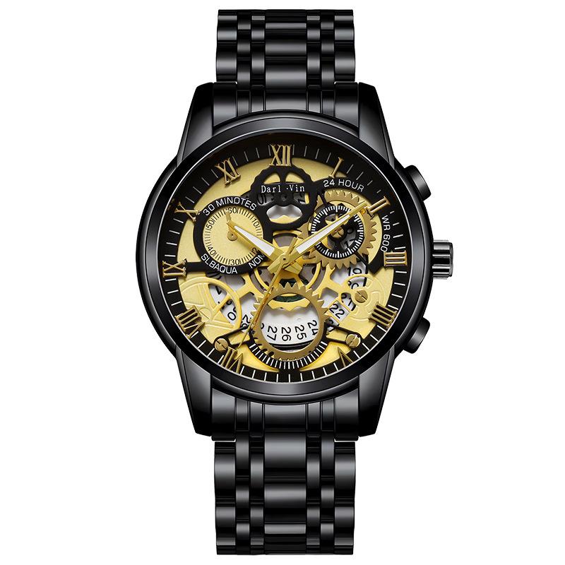 UTHAI BK140 Fashionable Man watch waterproof calendar night light steel strip men's watch sports clock gift watches for man