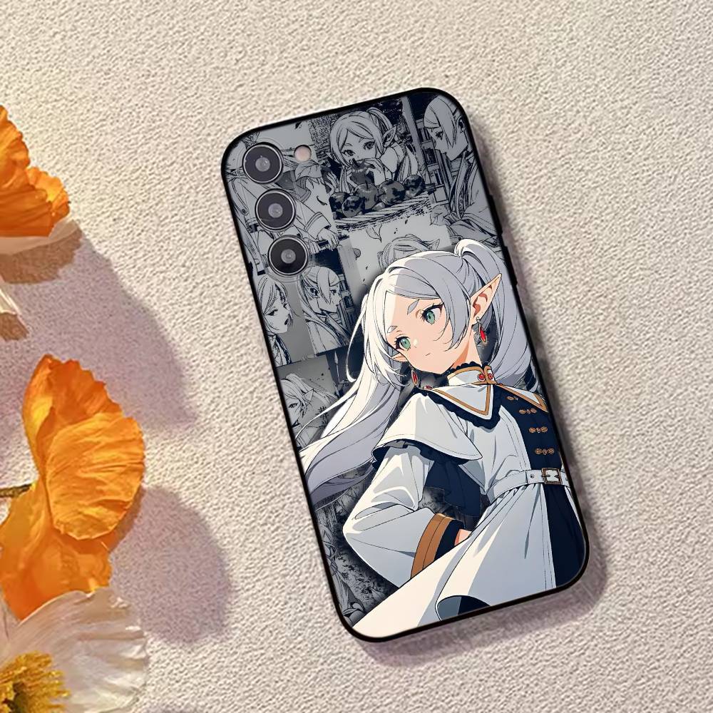 Anime F-Frieren Cute Phone Case For Samsung Galaxy A73,A72,A71,A70,A53,A52,A51,Others Soft Black Cover