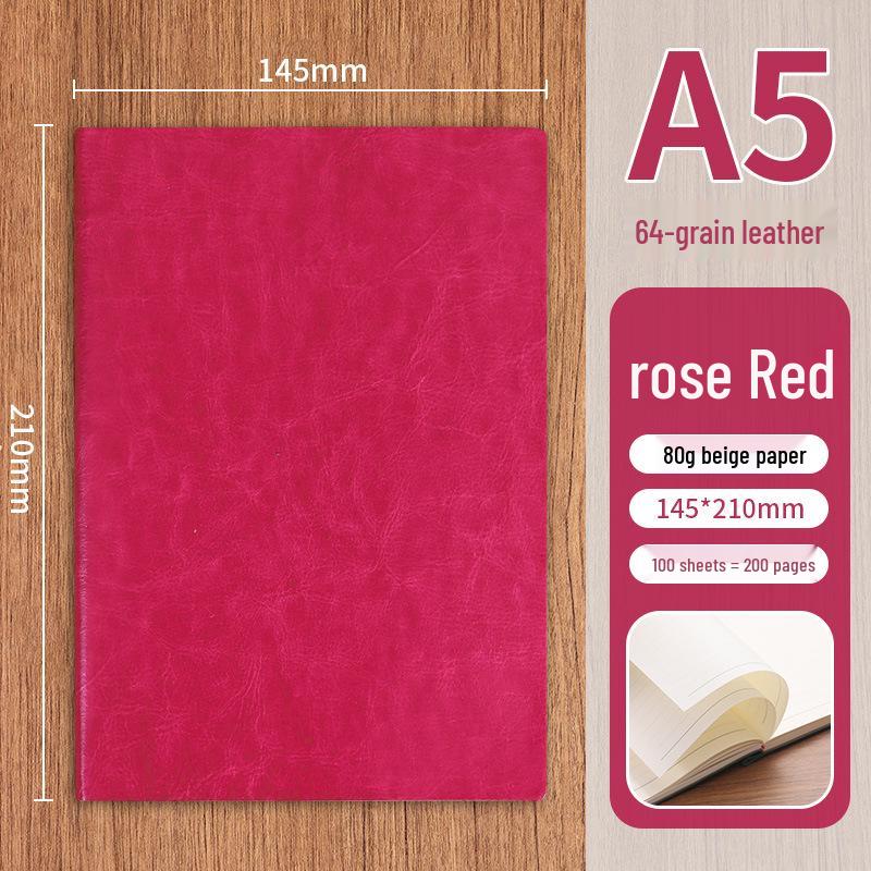 Custom Logo A5 PU Leather Business Notebook Diary