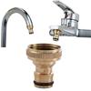 1PC High Quality Male Fitting Threaded Tube Snap Hosepipe Water Hose Adaptor Quick Connector Brass Tap
