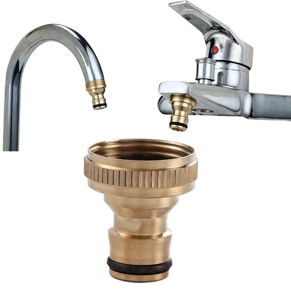 Practical 3/4'' Male Tube Pipe Hosepipe Snap Fitting Gardening Tap Adaptor Quick Connector Brass