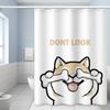 Cartoon Cute Cat Shower Curtain White Fabric Waterproof Polyester Bathroom Accessories Home Bath Curtains With Hooks Decoration