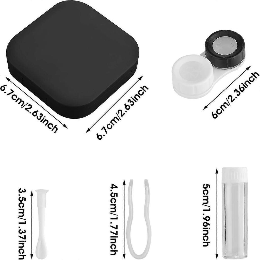Contact Lens Cases with Mirror - Contact Lens Holder Mini Box Container, Portable Contact